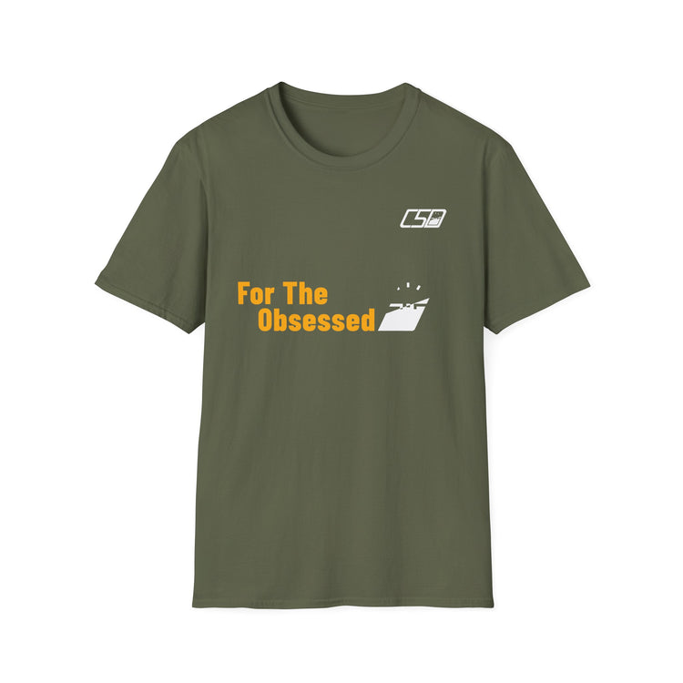 For The Obsessed t-shirt, Military Green, front view