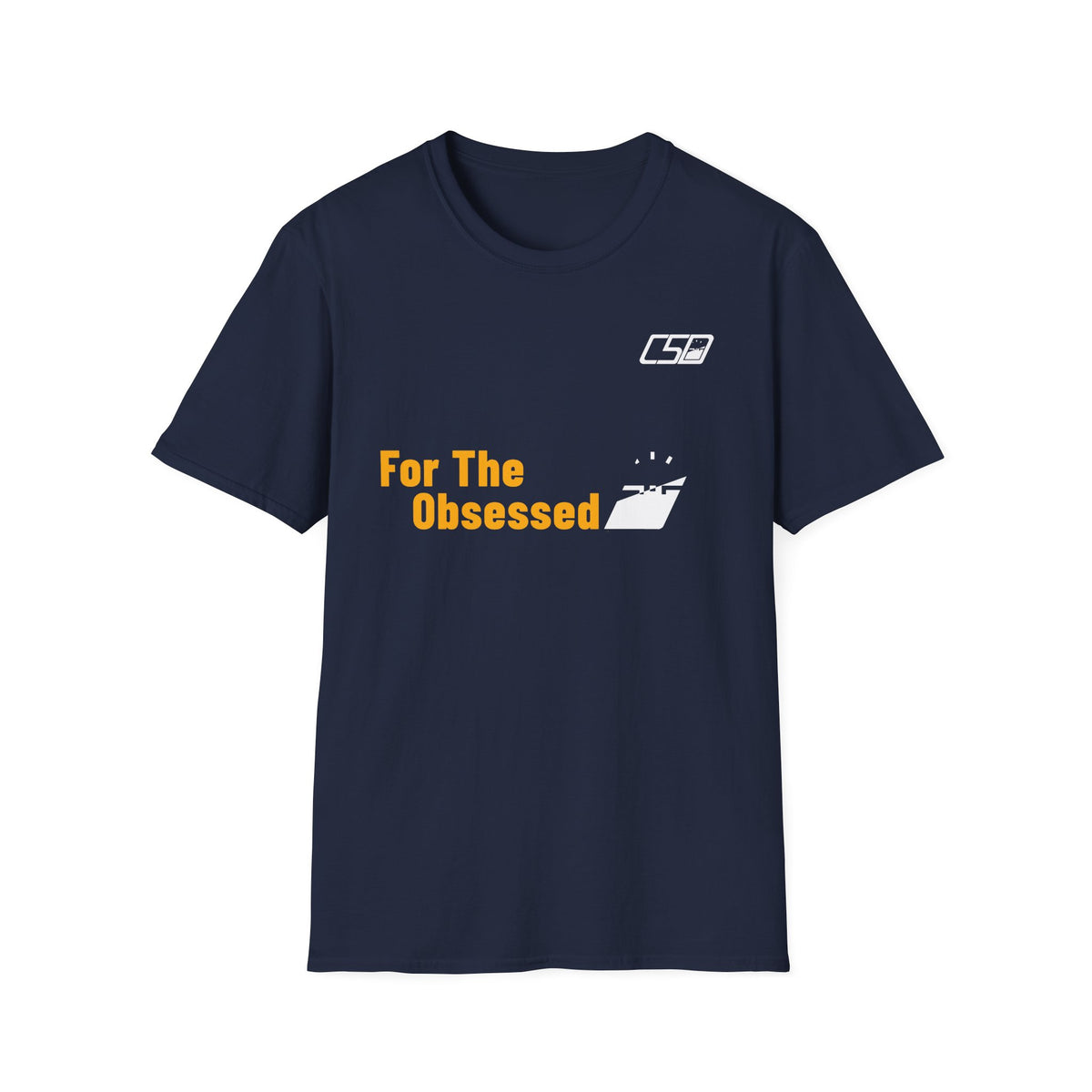 For The Obsessed t-shirt, Navy, front view